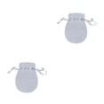 thumbnail image 4 of Guardurnaity 50 Uds bolsa con cordón bolsas de regalo portátiles elegantes bolsas de joyería de operación Simple organizador amplia aplicación Gris 1 2piezas, 4 of 6