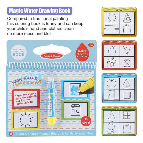 Livre de dessin à l'eau magique coloriage peinture à l'eau Doodle livre  pour enfants enfants cadeau d'anniversaire expédition du Canada 