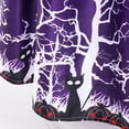 thumbnail image 7 of LIIPEE Girls Dresses Halloween Cartoon Bat Graphic Printed Fly Sleeve V Neck Ball Gown Princess Sundress Newborn Comfort Birthday Wedding Weekend Dress,Purple,4-5 Years, 7 of 7