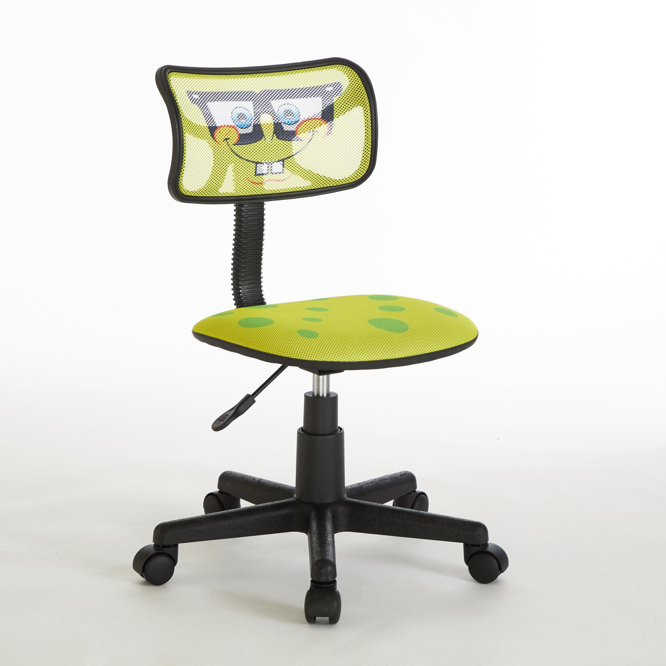 Nickelodeon SpongeBob SquarePants Swivel Mesh Chair, Adjustable Height, Yellow