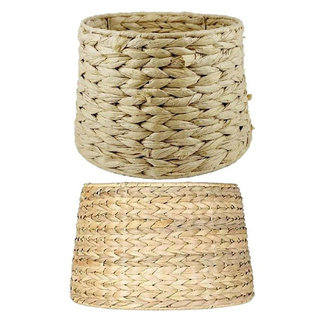 Pantalla tejida,Pantalla de lámpara Lámpara de mesa Pantalla natural,Base de lámpara de escritorio de ratán Iluminación junto a la cama Hogar,Bambú Lectura Dormitorio Sala de estar