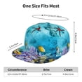 thumbnail image 6 of Gaeub Corals and Tropical Fish Flat Bill Snapback Hats Baseball Caps with Adjustable for Running Workouts and Outdoor Activities, 6 of 9
