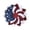 B, variant on 4th of July Patriotic Wreath, 17" 250th Anniversary Memorial Wreaths 3D Sunflower Wreaths for Front Door, Independence Day Red White and Blue Wreath Memorial Day Decorations
