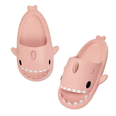 

Didihou Women Cute Shark Slippers Cartoon Summer Adult Couple Shoes Non-slip Cloud Fashionable Beach Shower Men Slides Slippers