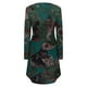 thumbnail image 5 of Vestido HUOGUO para mujer, cuello en O, manga larga, estampado floral, 5 of 5