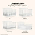 thumbnail image 4 of Dream On Me Odelle 5-in-1 Convertible Crib, Converts from Baby Crib to Toddler Bed, Day Bed, Kids Bed and Full Size Bed, Three Adjustable Mattress Height Positions, White, 4 of 7
