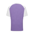 thumbnail image 4 of Neewe Womens T Shirt Short Sleeve Crew Neck Basic Color Block Tee Tops, 4 of 9