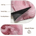 thumbnail image 6 of Large Round Rug 8Ft Washable Non-Slip, Pink Marble Circle Area Rugs for Living Room Bedroom, Summer Ocean Wave Red Ombre Indoor Floor Mats Carpet Runner for Home Decor, 6 of 8