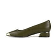 thumbnail image 3 of Ninety Union Eagle Metallic Heel Cap Toe Flat, Olive, 4, 3 of 5