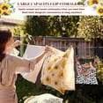 thumbnail image 5 of ZIATUBLE Cow Print Clothes Pin Hanging Bag Flower Storage Hanging Organizer Easy to Use Hanging Clothes Pins Bag Holder Outdoor Washable Clothes Pin Bag to Hang On Line, 5 of 7