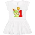 thumbnail image 3 of Inktastic 1st Birthday Cute Dinosaur Girls Baby Dress, 3 of 5