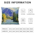 thumbnail image 5 of Orinice Forest Mountains River Graphic Decorative Throw Pillow Cover for Home Couch Living Room Bed Sofa, Aesthetic Decorative, 1PC 12x12in, 5 of 5