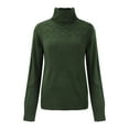 thumbnail image 4 of Chandail Col Roulé pour Femmes, Chandail Col Roulé à Manches Longues, Tricot Ample, Chandail Col Roulé pour Femmes TTG, 4 of 9