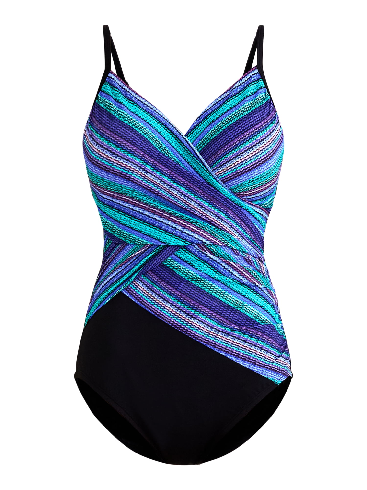 Embrace Your Curves by Miracle Brands Women's & Women’s Plus Makenna One Piece Swimsuit, Sizes M-3X
