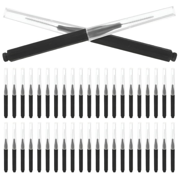 RAGUPEL 50pcs Black Interdental Brushes For Teeth Hygienicing Individually Wrapped Toothpicks Flossers Ideal Gum Care And Oral