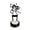 A, variant on HOARBOEG Halloween Dancing Skeleton Candle Holder – Black Iron Tea Light Stand with Skull Shadow Effect – Gothic Spooky Tabletop Decor for Mantel Dining Bar, 7.9 x 5.9 in