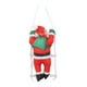 thumbnail image 2 of Papá Noel trepando por una escalera de cuerda: decoración colgante para el hogar y las vacaciones. Papá Noel individual de 25 cm, 2 of 9