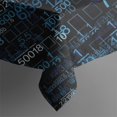 thumbnail image 5 of Math Equations Number Patterns Blue Pattern Square Tablecloth,Waterproof Square Table Cover,Wipeable Spillproof Washable Table Cover for Home Kitchen Party Decor 52"x52"(132x132cm), 5 of 6