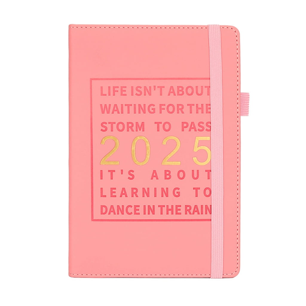 2025 Weekly Monthly Planner Leather Planner Notebook 2025 Journal Academic Diary