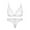 White, variant on Varsbaby Women's See Through Mesh Wirefree Bra and Thongs Set