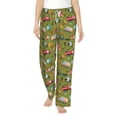 thumbnail image 2 of Picia Transportation Prints Womens Soft Woven Cotton Elastic Waistband Sleep Pajama Pant Lounge Sleep Pant With Pockets And Drawstring-XX-Large, 2 of 9