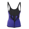 thumbnail image 2 of 3 Clip & 1 Zip 6 Steel Boned Waist Trainer Corset Sport Workout Body Shaper Control de barriga-3XL-Púrpura Sincero Electrónica, 2 of 5