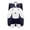 Dark Blue, variant on Cute Bunny Backpack with Bow Accent Lightweight Padded Straps Elementary School Bookbag