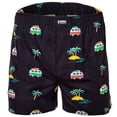 thumbnail image 1 of Happy Shorts Boxers de hombre tejidos - Estilo americano, algodón, estampados Vacation M (Medium), 1 of 3