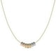 thumbnail image 1 of Gargantilla De Oro Italiano 14k Con Aros Tricolores, 1 of 8