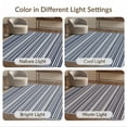 thumbnail image 7 of ODIKA 2'x3' Ultra-Soft Accent Mat, Geometric Stripes Repeating Lines Mirrored Layout Modern Accent None Washable, Bare feet friendly, Easy Care Indoor rug for Bedside, Footrest, 7 of 7