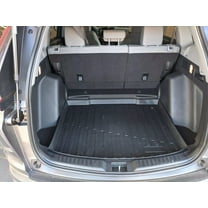 EACCESSORIES EA Cargo Liner – Trunk Mat for Honda CR-V CRV (Lower Position) 2017-2022 – Weather-Resistant Trunk Mats for Cars with Raised Lip – Non-Slip Car Trunk Mat Rubber – Laser Pre-Cut Design
