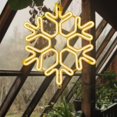 thumbnail image 3 of Guirnalda de luces LED con forma de pentagrama y copo de nieve para porche, cafetería, exterior e interior. Amarillo, 3 of 9