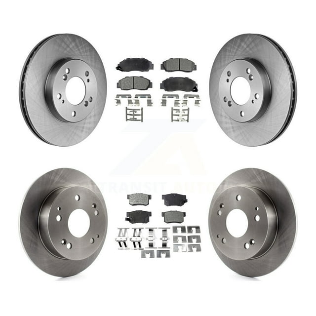 Transit Auto Front Rear Disc Brake Rotors and Ceramic Pads Kit for Car 1997-2001 Acura Integra Type R K8T-101070
