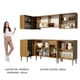 thumbnail image 5 of Cocina Integral Completa Esquinera 293cm Emilly Play Madesa 04 - Marrón Madesa GCEM293004, 5 of 10