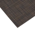 thumbnail image 3 of REGALWOVEN Placemats Set of 6 Woven Placemats for Kitchen Dining Table Decor Washable Indoor Table Placemats Wipeable Table Mat Black Brown 18x12 inch, 3 of 6