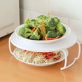 thumbnail image 5 of Gymnture 3pc Microwave Plate Stacker Multi-functional Rack Tray with Handle, 5 of 11