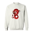 thumbnail image 1 of Angry Red Dragon. Sweatshirt Men -Image by Shutterstock, Male Small, 1 of 4