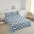 thumbnail image 3 of Erosebridal Floral Flower Bedding King Comforter Set,Spring Garden Comforter Sets King Size,Botanical Decor,Reversible,Microfiber,3 Pieces, 3 of 8