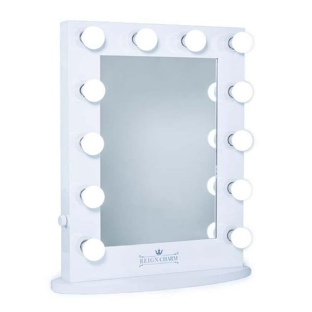 Hollywood Vanity Mirror 12-LED Lights Standard Dual Outlets, White, 22 ...