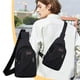thumbnail image 5 of pstuiky Riñonera de lona reforzada con cremallera para exteriores, mochila de senderismo multiusos, bandolera, bolso bandolera unisex., 5 of 6