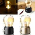 thumbnail image 5 of Splihome Night Light Led Bulb Portable Mini Table Lamp Usb Rechargeable Battery golden, 5 of 7