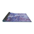 thumbnail image 2 of Ahgly Company Indoor Round Abstract Blue Modern Area Rugs, 3' Round, 2 of 4