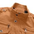 thumbnail image 4 of Mens Lightweight Bomber Jacket Causal Windbreaker Zip Up Fall Coat Zipper Spring Fall Bomber Jackets Sports Shell Jacket, 4 of 5