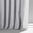thumbnail image 6 of HPD Half Price Drapes Signature Concrete Gray Plush Velvet Hotel Blackout Curtains(1 Panel), 50W X 96L, 6 of 6