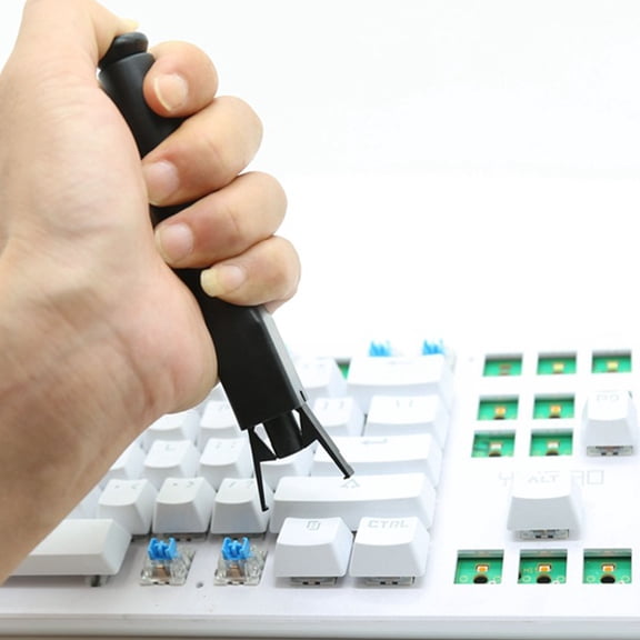 FOMIYES Black Plastic Keycap Puller Tool, Mechanical Keyboard Key Remover Accessory for PC Gaming Keyboards and Home Use