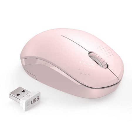 Pink Mini Laptop Wireless Mouse 2 4G Mini  Mouse Optical Silent Click Mouse 