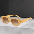 thumbnail image 2 of Rectangle Sunglasses Men Retro Style Sunglasses Eyewear Portable Lightweight Chunky Sunglasses Sun Glasses for Backpacking Stage Performance Brown, 2 of 8