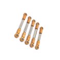thumbnail image 2 of fastboy 5 Pieces 1/10 Scale RC Car Steering Linkages Model Vehicle Pull Rods Toy Repair Upgrade Modified Replacement for JLB JR Gold, 2 of 6