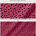 thumbnail image 2 of Soimoi Pink Cotton Voile Fabric Black Dots Print Fabric by Yard 42 Inch Wide, 2 of 7