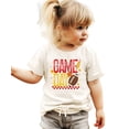 thumbnail image 2 of Trendy Game Day Shirt and Bodysuit Red and Yellow Football T-Shirt for Women, Kids, and Baby Natural Shirt 4T, 2 of 5